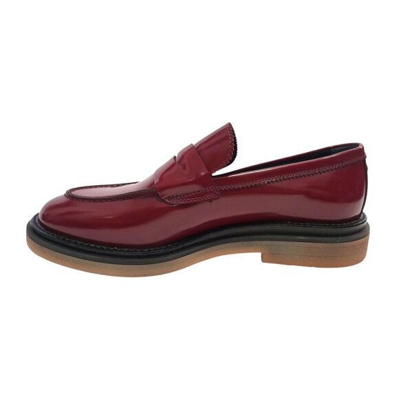 AGL Sirena Moc Toe Penny Loafer Burgundy Slip On Shoe - Picture 5 of 10